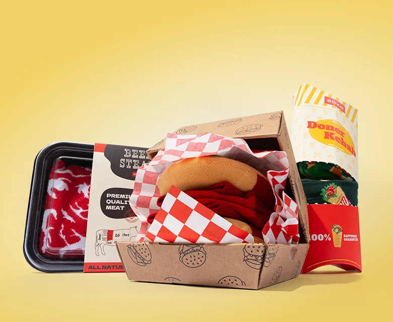 SOCKEN MIT FAST-FOOD-MOTIV SOCKEN MIT FAST-FOOD-MOTIV