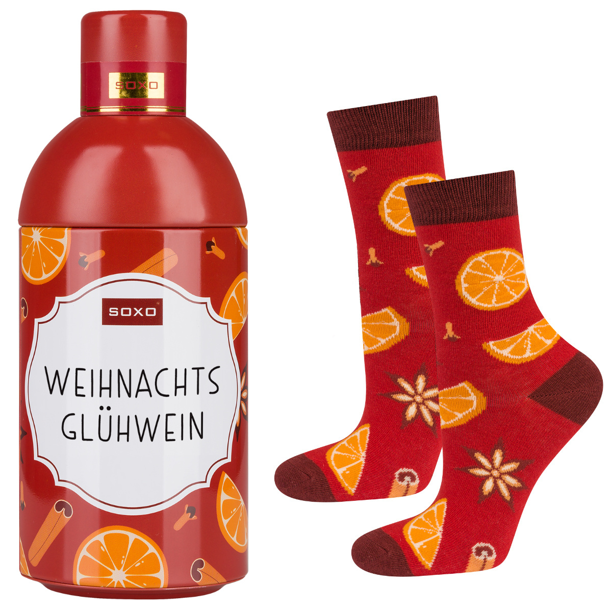 Bunte Damensocken Flaschenbecher