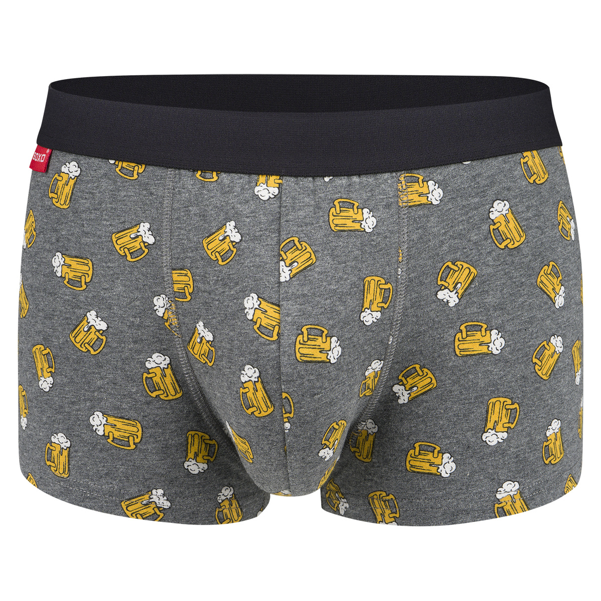 Boxershorts mit bier in einer Dose