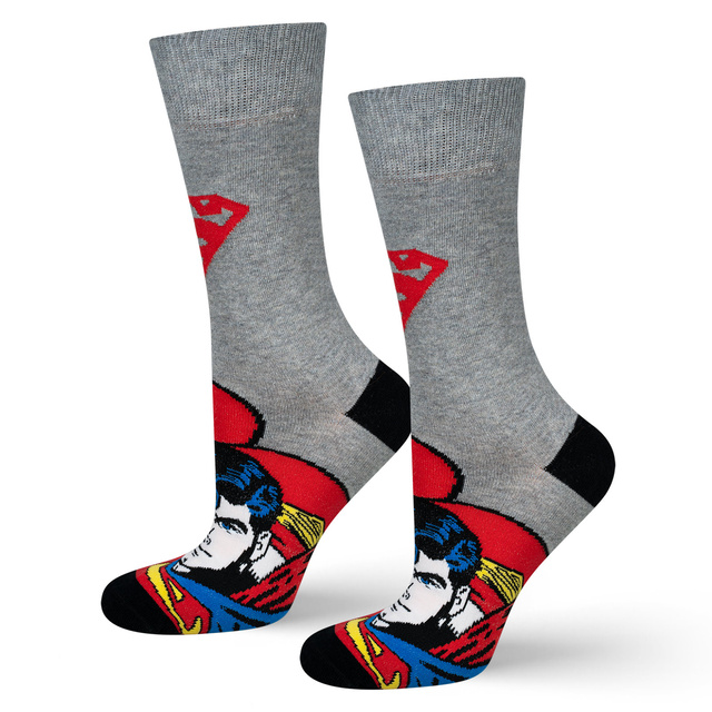 1 Paar von lustigen Socken mit Superman DC Comics | Herrensocken | SOXO