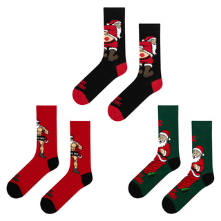 Frecher Bodybuilder-Weihnachtsmann Socken