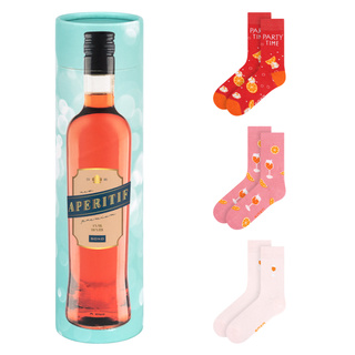 Socken mit Aperitif-Motiv 3er-Pack