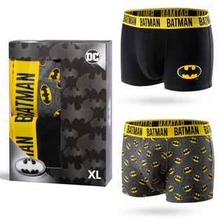 2 Paar von lustigen Boxershorts mit Batman motive in einzigartiger Verpackung | SOXO