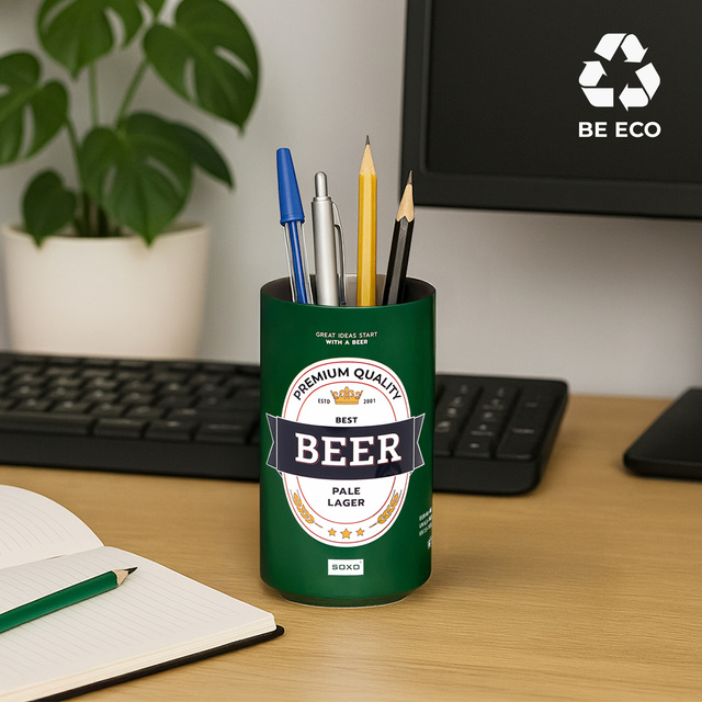 1 Paar von lustigen Socken mit Classic Porter Biermotiv in einzigartiger Verpackung | Herrensocken | SOXO