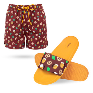 Badehose + Flip-Flops Biermotiv