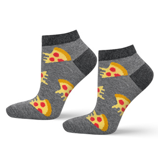 1 Paar von lustige Kurze Socken mit Pizzamotiv | Herrensocken | SOXO